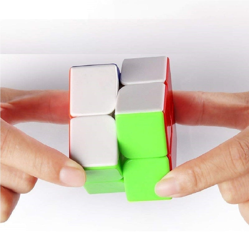 IQ Brain Storm Teaser 2x2 Inches Speed Cubic Square Shape Magic Puzzle Cube Toy for Kids & Adults- Multicolor