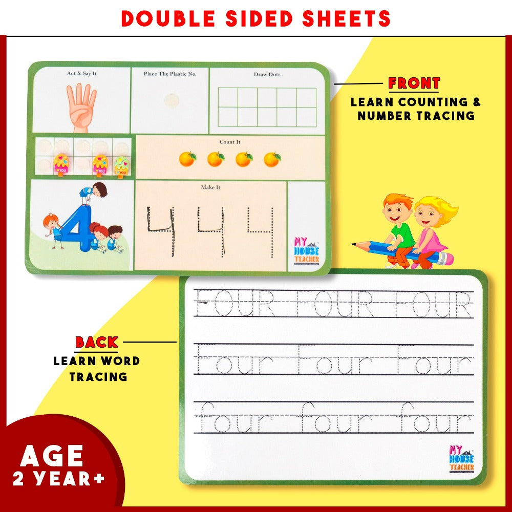 Number Counting 0-10 Bundle - Say, Read , Trace, Count, Number Names all in one