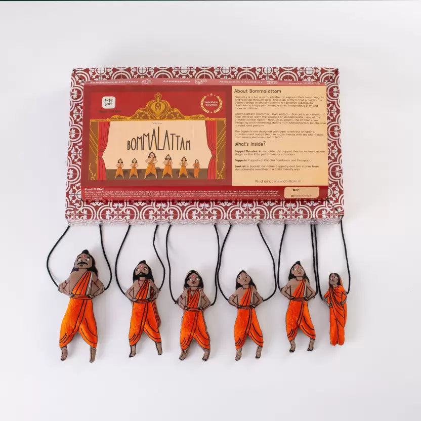 Bommalattam - Indian Puppet Kit to Tell The Stories of Pancha Pandavas
