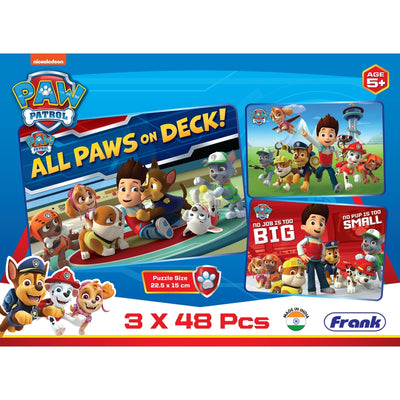 Paw Patrol - 3 in 1 Puzzle - 48 Pieces Each