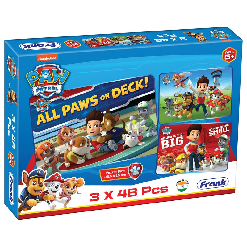 Paw Patrol - 3 in 1 Puzzle - 48 Pieces Each