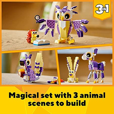 LEGO Creator 3 in 1 Fantasy Forest Creatures Building Blocks Kit