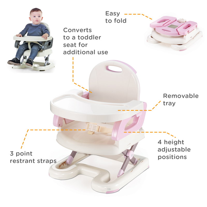 Fold Up Adjustable Chair - Pink