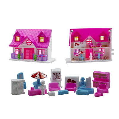 Annie Funny Doll House  With Furniture - 18 Pieces Set