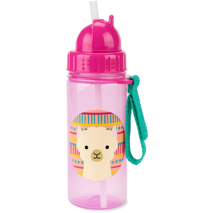 Zoo Straw Bottle Pp-Llama