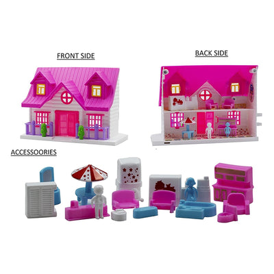 Annie Funny Doll House  With Furniture - 18 Pieces Set
