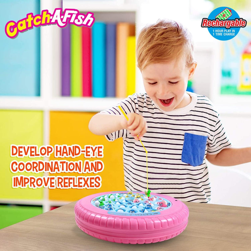 Rechargeable Fish Catching Board Game