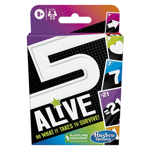 Hasbro Original 5 Alive Card Game - Travel Edition (8 Years till Grown Ups)