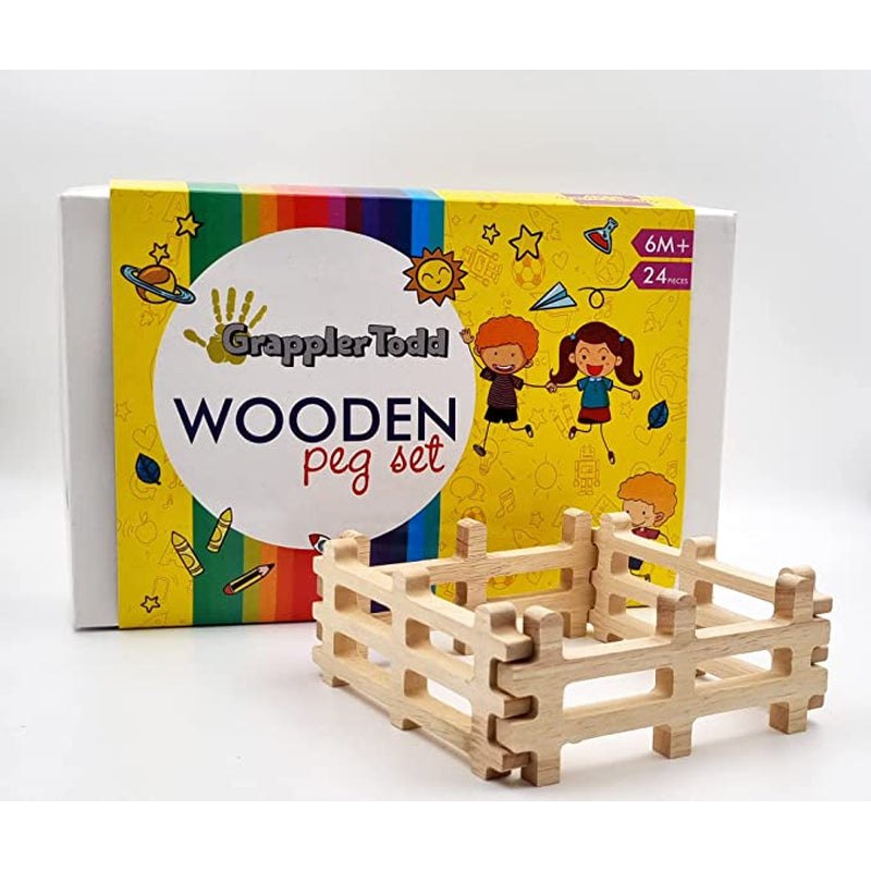 Set of 4 Wooden Fences for Kids | Garden Sets