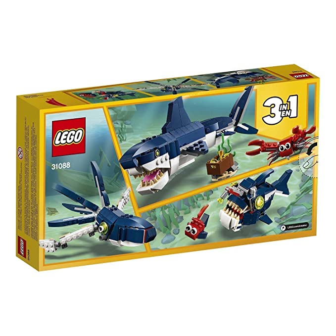 LEGO Creator Deep Sea Creatures Building Blocks For Kids (230 Pieces) (31088)