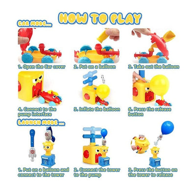 Balloon Launcher Car Toy Set