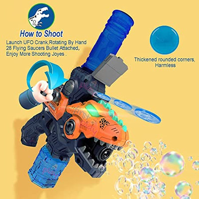 Dinosaur Bubble Shooting Gun  - Blue