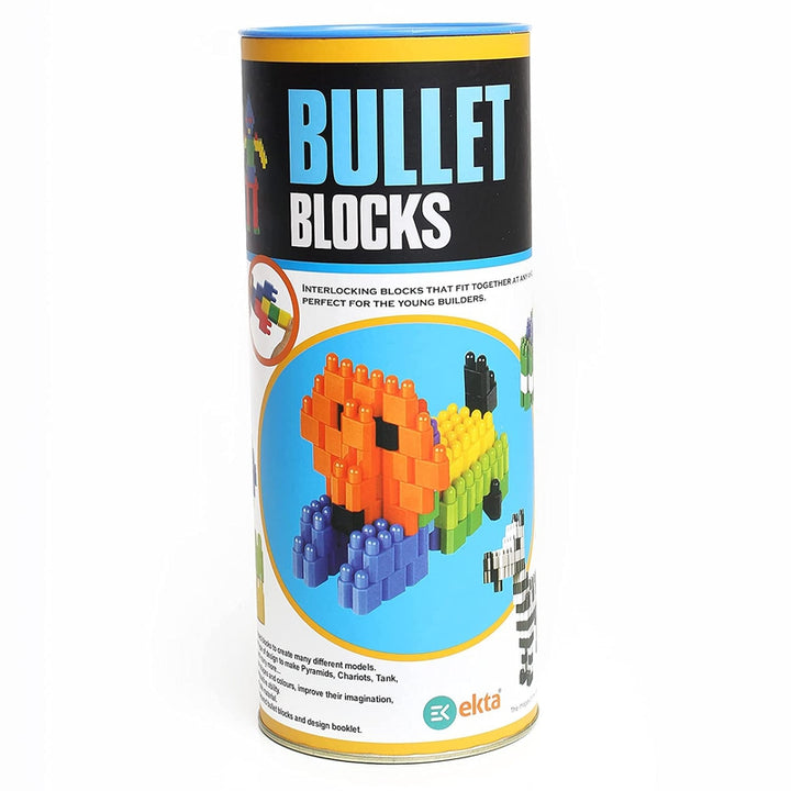 Ekta Bullet Blocks Basic Set Game (150 Pieces Interlocking Blocks)