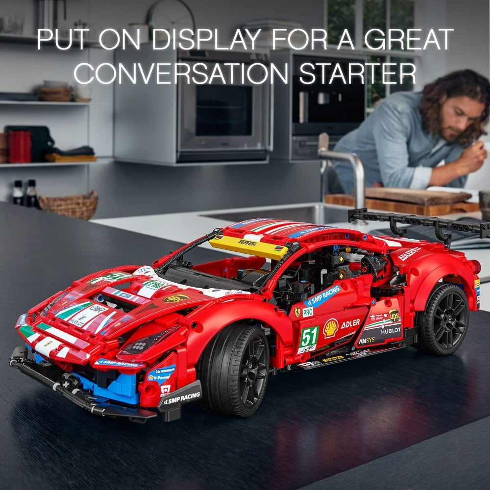 LEGO Technic Ferrari 488 GTE “AF Corse #51” Building Kit (1,677 Pieces) - 42125 -  (COD Not Available)