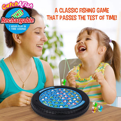 Rechargeable Fish Catching Board Game