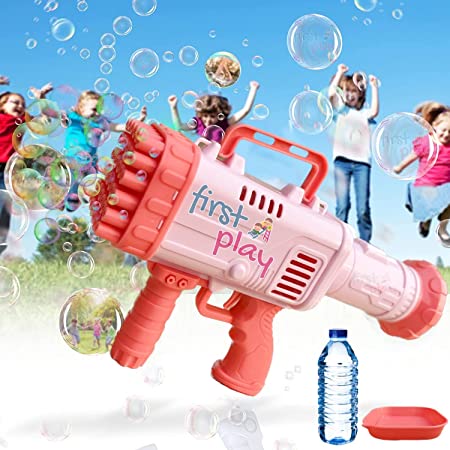 Electric Bubble Gun 32 Hole - Pink