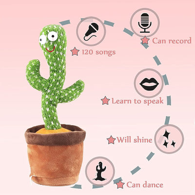 Mimicking Dancing Cactus Toy with LED