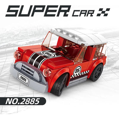 Retro Look Red Car (115 Pcs)