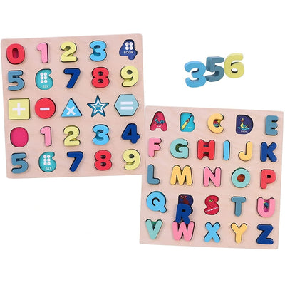 Chunky Letters and Numbers Puzzle (Educational and Learning Toy)