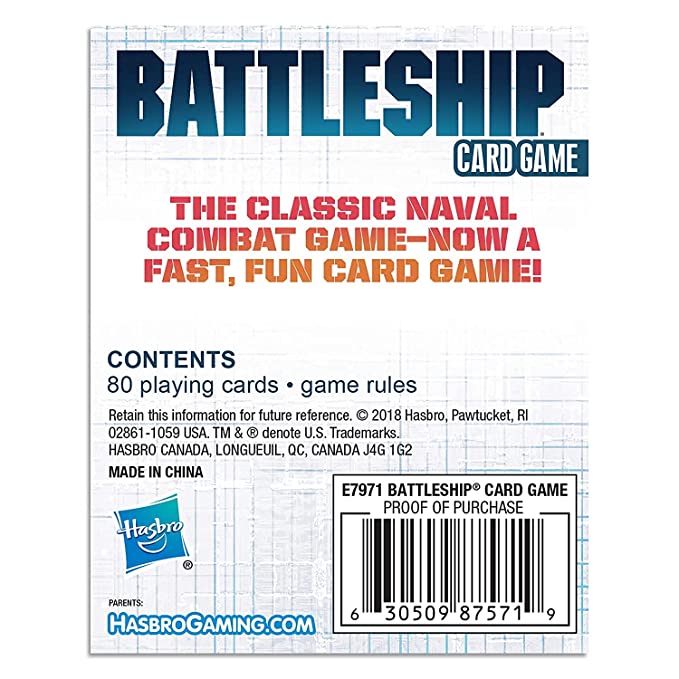 Original Battleship Card Game (Travel Edition)