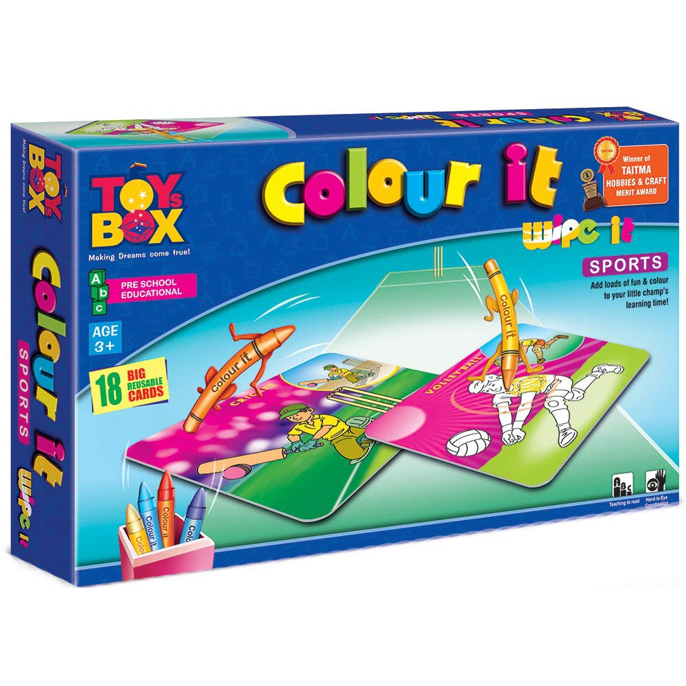 Colour It - Wipe It ( Sports )