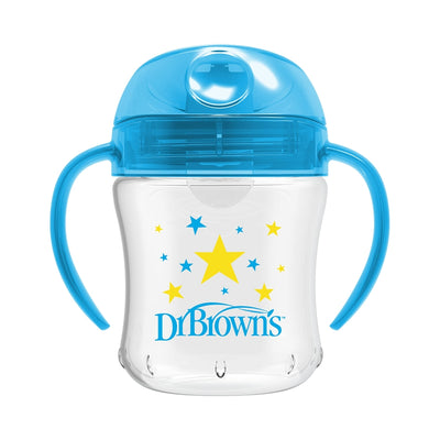 Feeding & Weaning Sipper Soft-Spout Transition Cup W/ Handles - Blue Deco