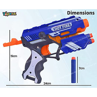 Foam Blaster Gun (Safe And Long Range) - 20 Bullets