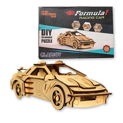 3D Wooden Puzzle Formula 1 Racing Car