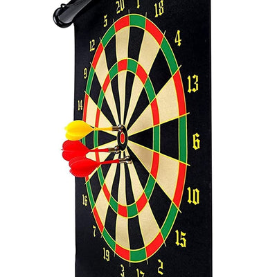 Double Faced Portable and Foldable Dart Game (12-Inch)