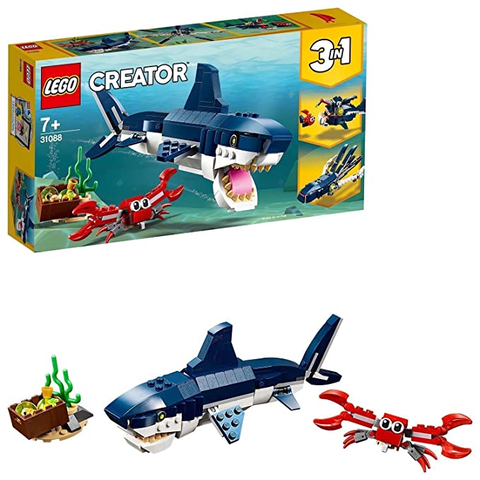 LEGO Creator Deep Sea Creatures Building Blocks For Kids (230 Pieces) (31088)