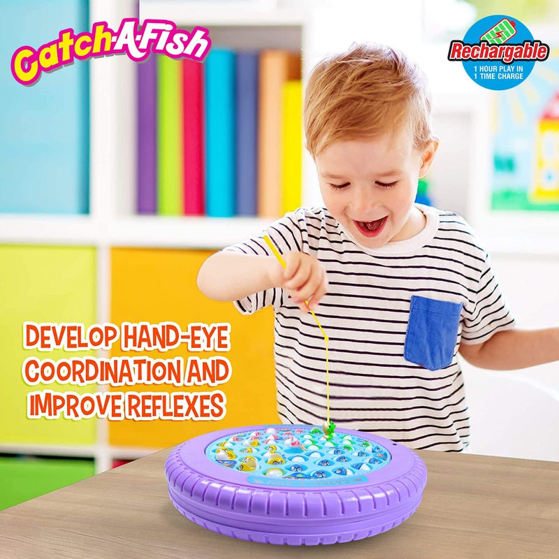 Rechargeable Fish Catching Board Game