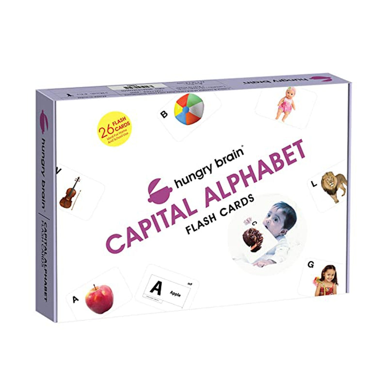 Educational Capital Alphabet Flash Cards for Kids Early Learning