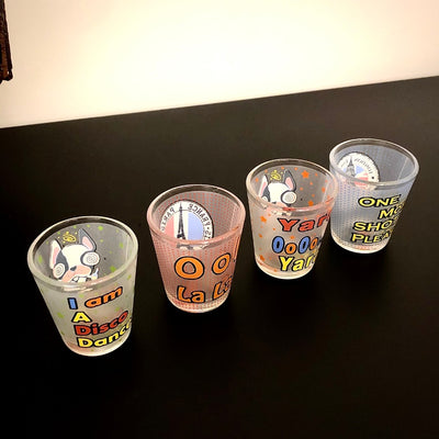 Quirky Shot Glasses With Funky Prints