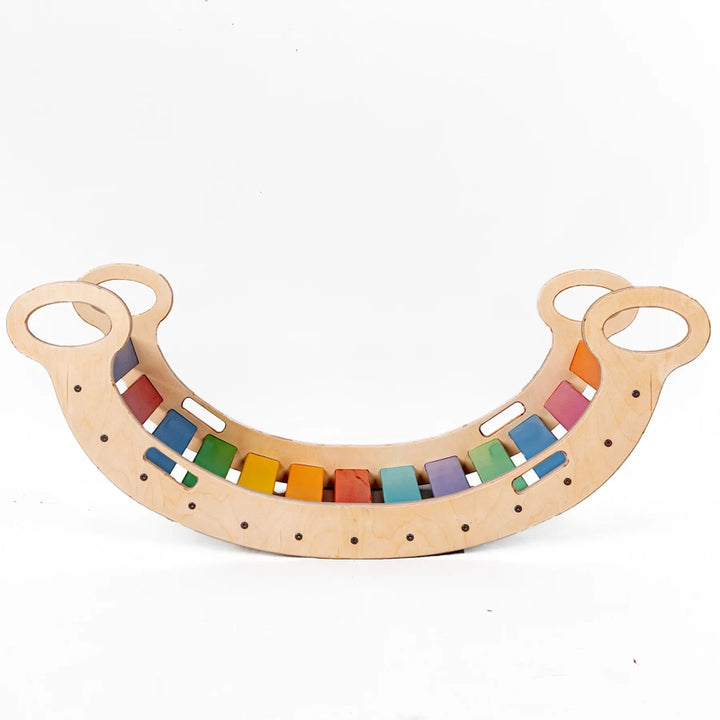 Rainbow Rocker & Balance Board - Large (1-7 Years) | COD Not Available