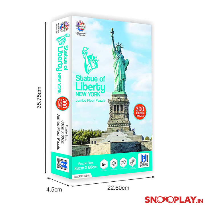 Jumbo Floor Jigsaw Puzzle - London Bridge, Eiffel Tower, Statue of Liberty