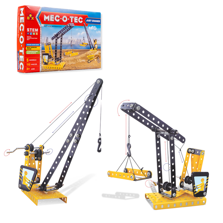 Mec O Tec Just Crane Building & Construction Play Set - 110 Pieces (6-10 Years)