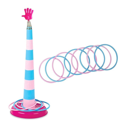 Multicolor Kids Stacking Ring Toss Throw Game Hoppy Loopy Fun for Children (Random Color Will Be Send)