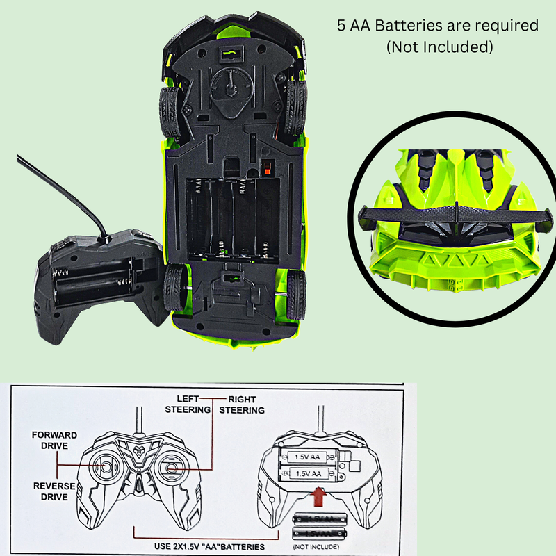 High Speed Remote Control Car | Lamborgini (Green Big RC Car)