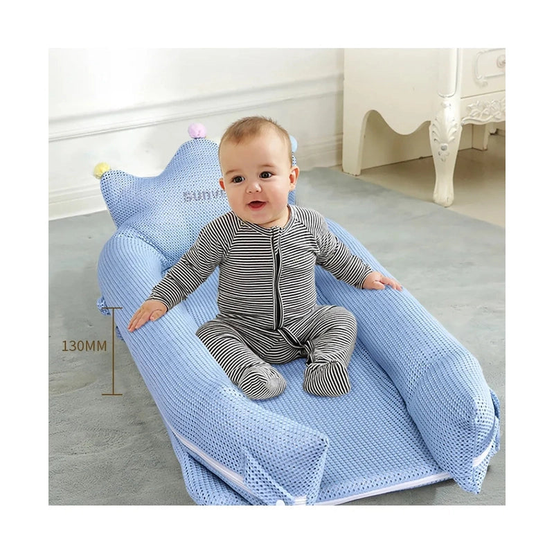 All Season Royal Baby Bed - Blue