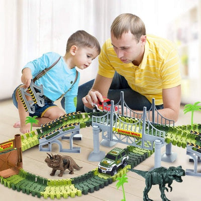 Ultimate Dinosaur 360 Track Set (142 Pieces Set)