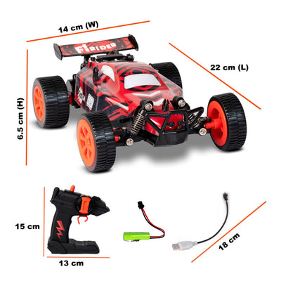 Drive & Drift F1 Rider 1:18 Scale Car (Remote Control) - Red