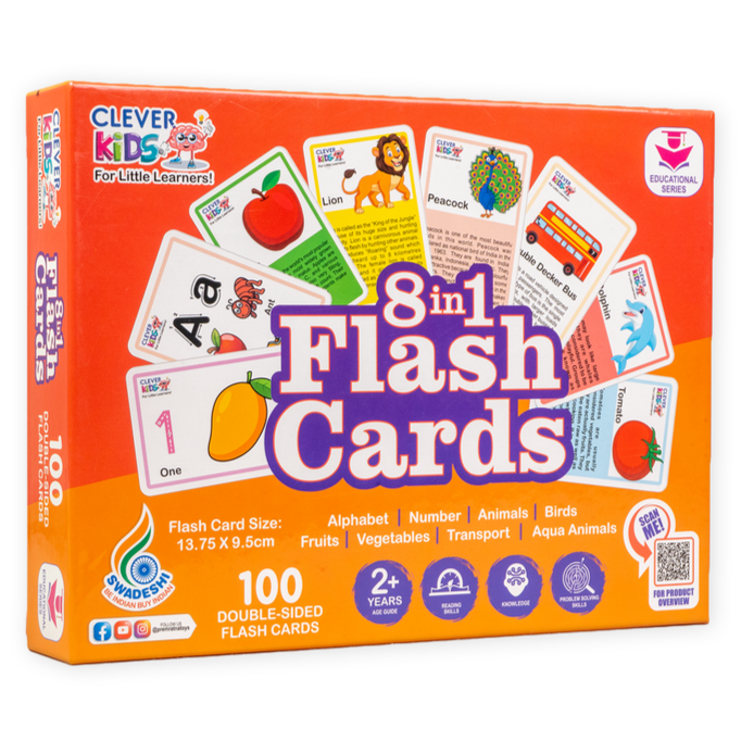 8 in 1 Flash Cards (Educational Flash Cards)