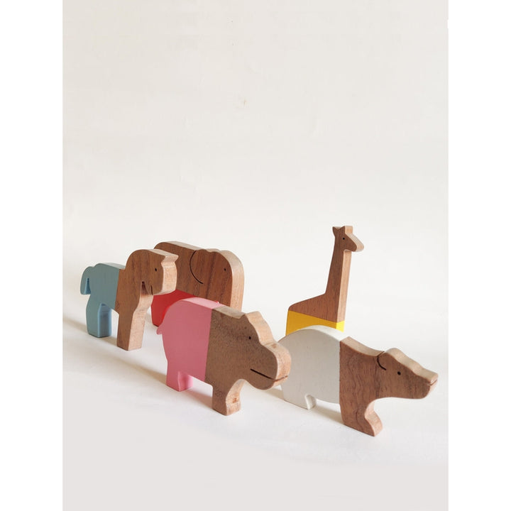 Wooden Safari Animals (Set of 5)