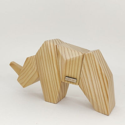 Ron The Rhino - Wooden Magnetic Puzzle