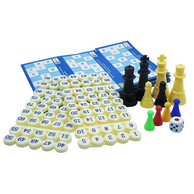 Ekta 4 in 1 Strategy Board Games (Tambola, Chess, Ludo and Snakes & Ladders)