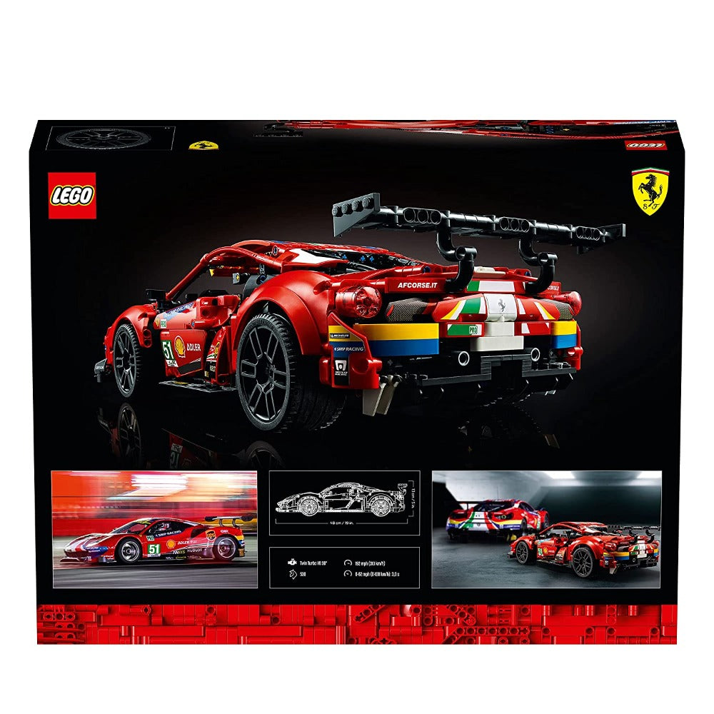 LEGO Technic Ferrari 488 GTE “AF Corse #51” Building Kit (1,677 Pieces) - 42125