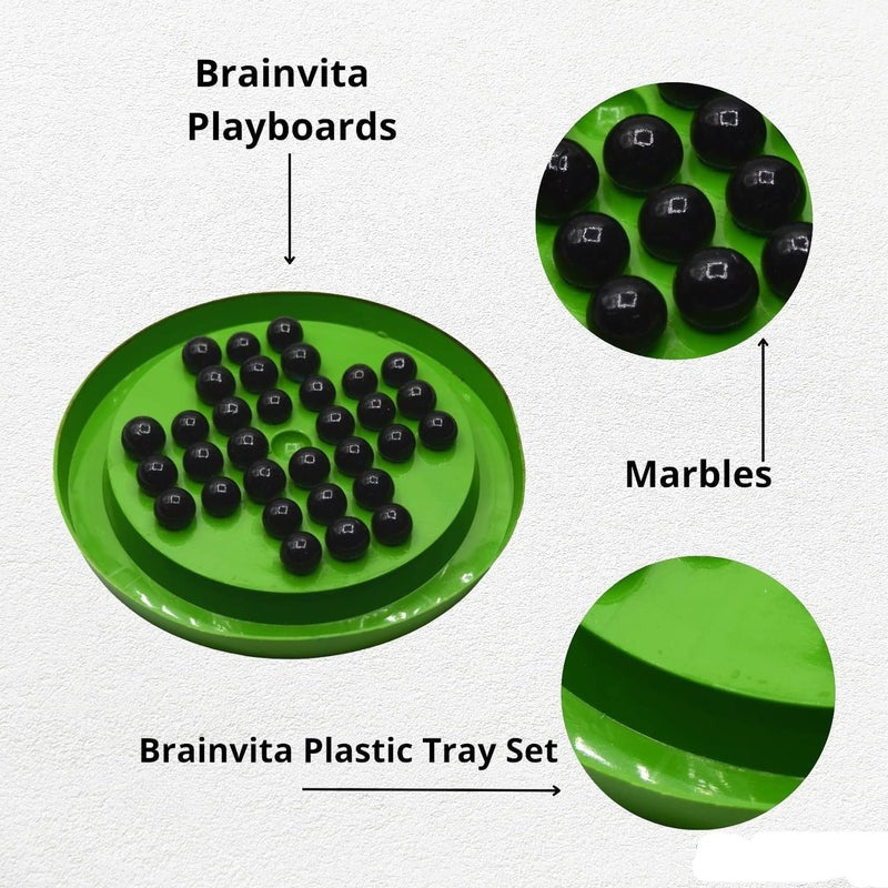 Brainvita Mind Challenging Board Game with Marble Solitaire