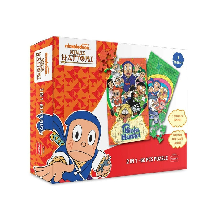 Ninja Hattori Puzzle 2 in 1 Puzzle (Multicolour , 60 Pieces)