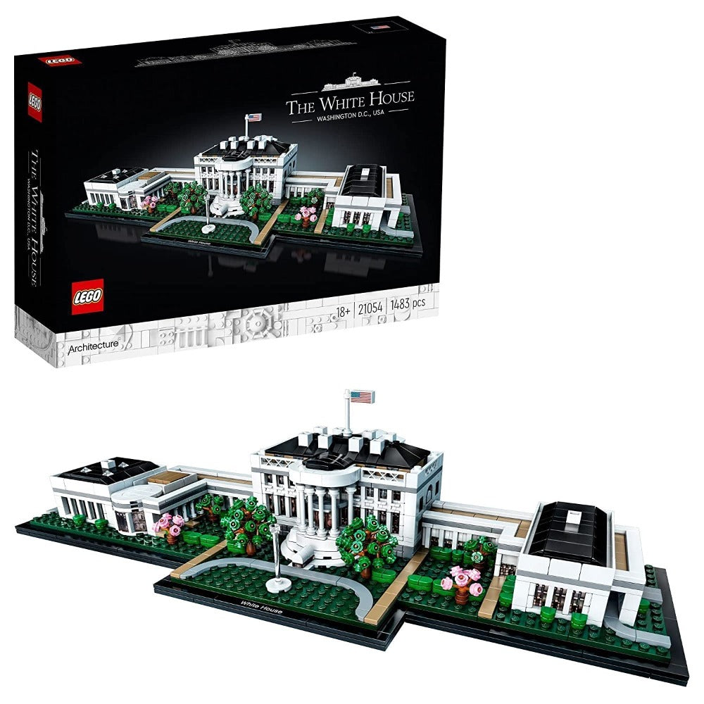 LEGO Architecture Collection: The White House Building Blocks Kit (1,483 Pieces) - 21054 -  (COD Not Available)