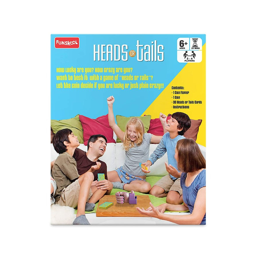 Heads or Tails, Multi Color ( Coin Flipper & Card Game)